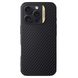 Puzdro pre iPhone 16 Pro, pancierované Nillkin, Carbon Fiber, pre Magsafe, zlaté