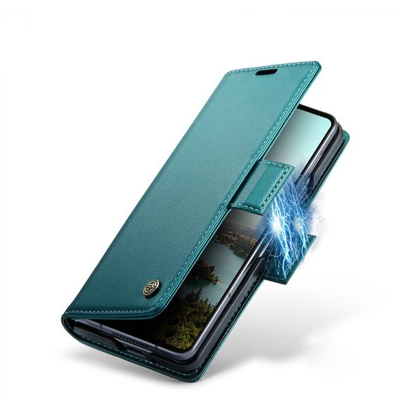 CASEME Litchi Wallet flipové puzdro pre Samsung Galaxy Z Fold7 5G