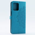 Klapkové puzdro pre Motorola Moto G54 5G, Mandala, modré