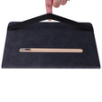 Obal na mobil pre Lenovo Tab P11 Gen 2, Wallet Pen Slot, čierne
