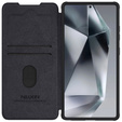 Flipové puzdro NILLKIN pre Samsung Galaxy S25 Ultra, CamShield Qin Pro, kožené, čierne