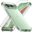 Puzdro pre Google Pixel 9 / Pixel 9 Pro, Erbord Dropproof, priehľadné + sklo