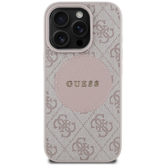 Puzdro Guess 4G Circle s klasickým logom, pre MagSafe pre iPhone 16 Pro Max