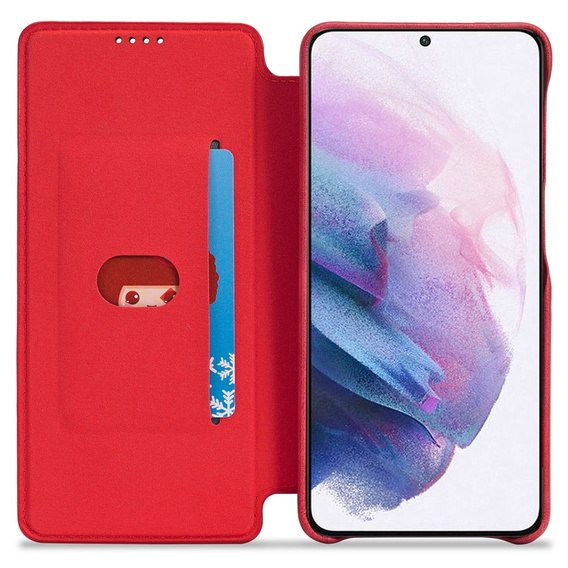Klapkové puzdro pre Samsung Galaxy S22+ Plus 5G, LC.IMEEKE, červené