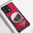 Puzdro pre Motorola Edge 50 Fusion 5G, s magnetickým štítkom, transparentné / čierne