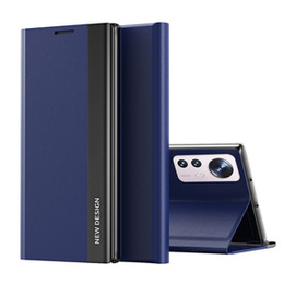Klapkové puzdro pre Xiaomi 12 / 12X, Side Magnetic, tmavomodré