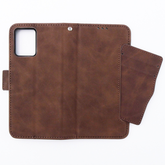 Klapkové puzdro pre Motorola Moto G54 5G, Card Slot, hnedé