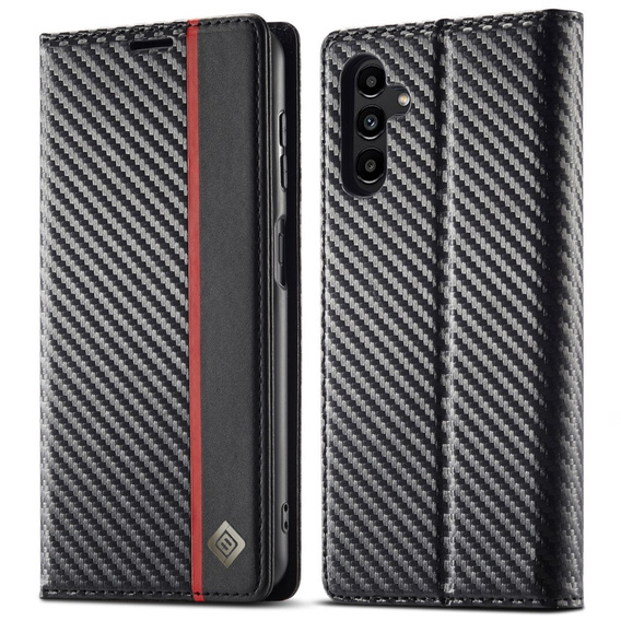 Flipové puzdro pre Samsung Galaxy A36, Carbon LC.IMEEKE, čierne