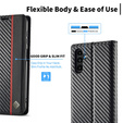 Flipové puzdro pre Samsung Galaxy S25 FE, Carbon LC.IMEEKE, čierne