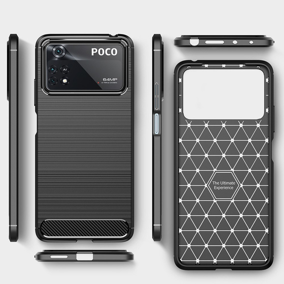Obal na mobil pre Xiaomi Poco X4 Pro 5G, Carbon, čierne