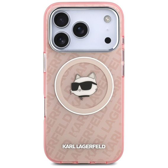 Karl Lagerfeld IML Choupette Head Logo MagSafe puzdro na telefón pre iPhone 17 Pro Max