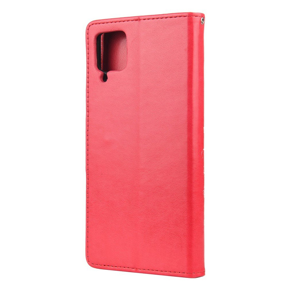 Klapkové puzdro pre Samsung Galaxy A12 / M12 / A12 2021, Butterfly, červené