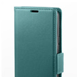 Puzdro pre Xiaomi Redmi Note 13 Pro 4G / Xiaomi Redmi Note 14S / Xiaomi Poco M6 Pro 4G, ERBORD Glossy Litchi, flipová peňaženka, zelený