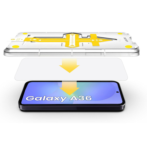 2x tvrdené sklo pre Samsung Galaxy A36, ERBORD Easy App Full Screen Protector