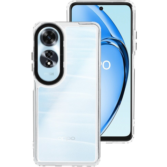 Obal na mobil pre Oppo A60, Fusion Hybrid, priehľadné