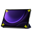 Puzdro pre Samsung Galaxy Tab S9 FE, trojskladové, tmavomodré