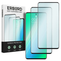 2x tvrdené sklo ERBORD 3D pre Oppo A38 4G / Oppo A18 4G pre celý displej