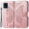 Klapkové puzdro pre Vivo Y01, Butterfly, ružové