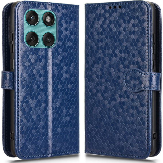 Flipové puzdro pre Motorola Edge 60 / 60 Fusion, Wallet Rhombus, modré