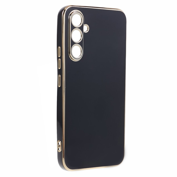 Puzdro pre Samsung Galaxy A25 5G, Glamour CamShield, čierne + 9H sklo