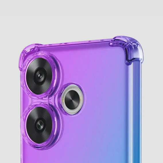 Puzdro pre Xiaomi Redmi 13, Gradient Dropproof, Fialová / modrá