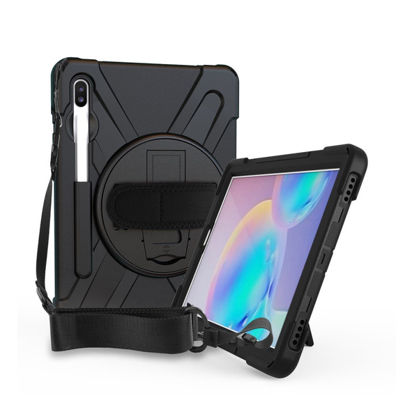 Obrnené puzdro pre Samsung Galaxy Tab S6 T860/T865, ochranné 360 so slotom na stylus, čierne