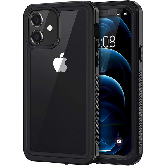 Vodotesné puzdro IP68 pre iPhone 12 mini, čierne