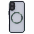 Magnetické puzdro Dual Glass MagSafe pre iPhone 16, zelený