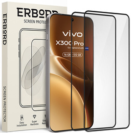 2x ERBORD 3D tvrdené sklo pre Vivo X300 Pro