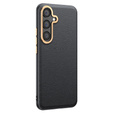 Kožené puzdro pre Samsung Galaxy S25+ Plus, leather hybrid, sivé