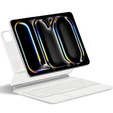 Puzdro s klávesnicou pre iPad Pro 11" 2024, Magnetic Keyboard Touchpad, biele