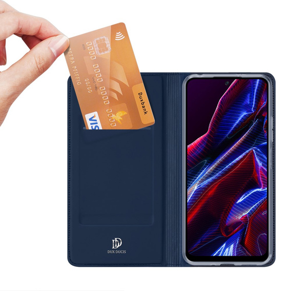 Dux Ducis Obal na mobil pre Xiaomi Redmi Note 12 5G / POCO X5 5G, Skinpro, tmavomodré