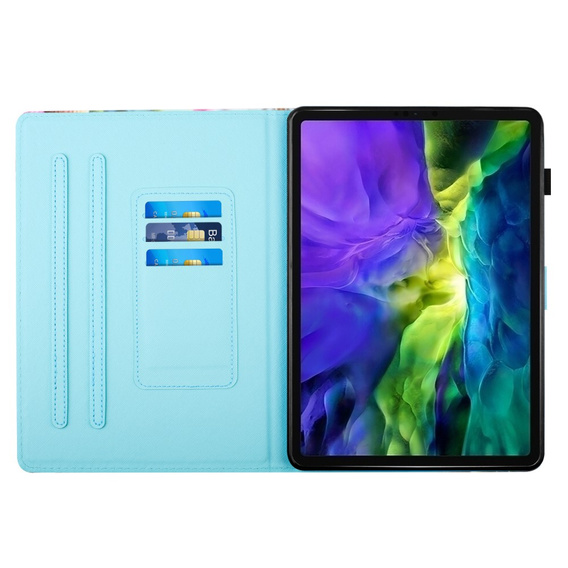 Puzdro pre iPad 10.9" 2022 (10 gen.), s chlopňou, raccoon