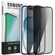 2x tvrdené sklo na ochranu súkromia pre iPhone 15 Plus, ERBORD Anti-Spy