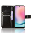 Klapkové puzdro pre Samsung Galaxy A25 5G, Crazy Horse Wallet, čierne
