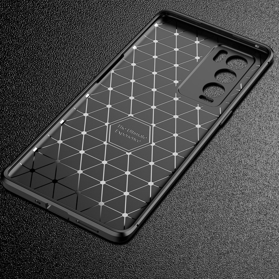 Obal na mobil pre Realme GT Explorer Master, Carbon Gel, čierne