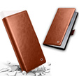 Flipové puzdro pre Samsung Galaxy S25 Ultra, QIALINO Leather Wallet, hnedé