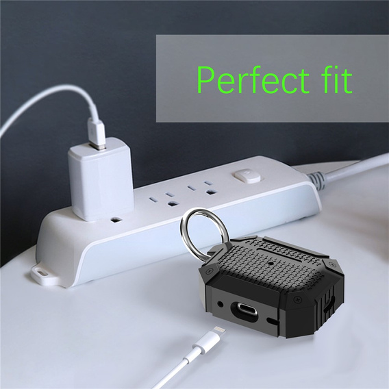 Obrnené puzdro na slúchadlá s karabínou pre Apple AirPods Pro 3