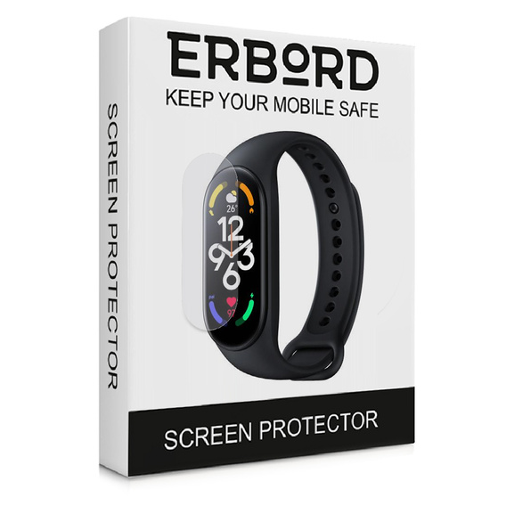 3x ERBORD Hydrogélová fólia pre Xiaomi Mi Band 5