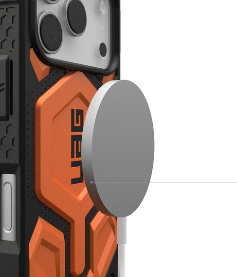 Puzdro Urban Armor Gear pre iPhone 17 Pro, Monarch Pro MagSafe, oranžové