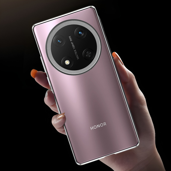Puzdro pre Honor Magic 7 Lite, Magnetic Dual Glass, strieborné