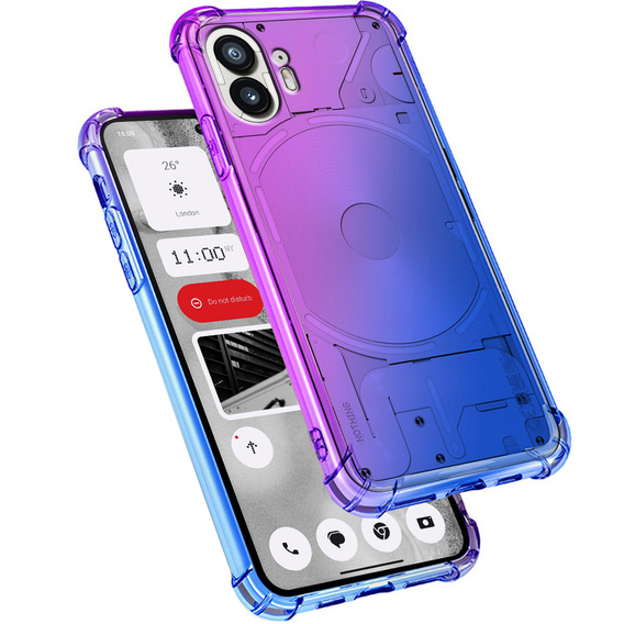 Puzdro pre Nothing Phone 2 5G, Gradient Dropproof, Fialová / modrá