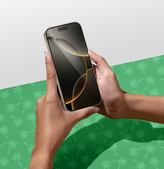 5D Full Glue Smart Palm tvrdené sklo pre iPhone 16 Pro Max