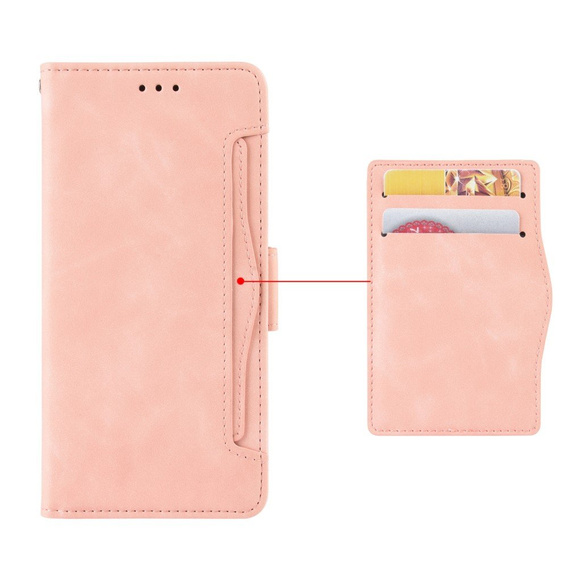 Klapkové puzdro pre Xiaomi Redmi Note 10 Pro, Card Slot, ružové