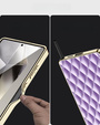 Puzdro pre Samsung Galaxy S25 Ultra, Leather Rhombus, fialové
