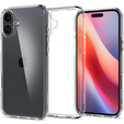 Puzdro Spigen pre iPhone 16 Plus, Ultra Hybrid, priehľadné + tvrdené sklo 9H