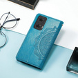 Klapkové puzdro pre Motorola Moto E14, Mandala, modré
