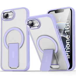 Puzdro pre Iphone 16E, Kickstand Matt Case, pre MagSafe, fialové