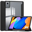 Puzdro pre Lenovo Idea Tab 11" 2025 TB336FU TB336ZU, s priehľadnou zadnou stranou a držiakom na stylus, čierne