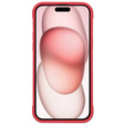 Puzdro pre iPhone 15, ERBORD Armor Mag, červené